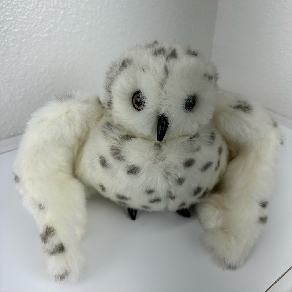 Snowy Owl Furry Folk Hand Puppet Folkmanis White as seen in Baby Einstein 1998
